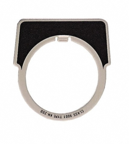 Half Round, Aluminum Legend Plate - Blank