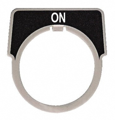 Half Round, Aluminum Legend Plate - On