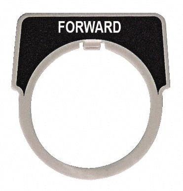 Half Round, Aluminum Legend Plate - Forward
