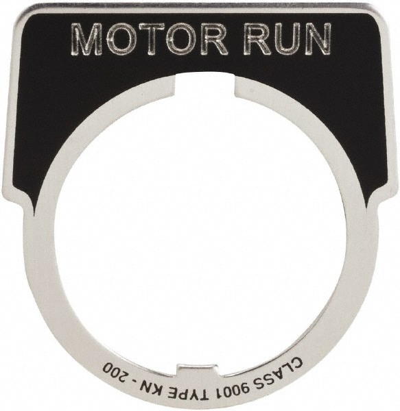 Metal Legend Plate - Motor Run
