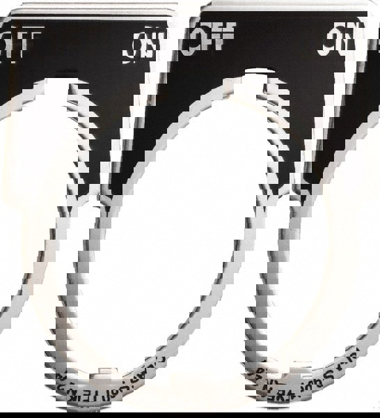 Half Round, Metal Legend Plate - Off-On