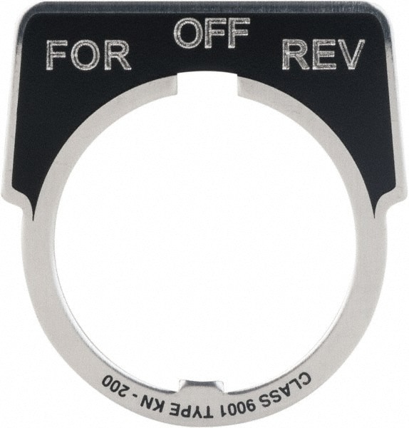Metal Legend Plate - For-Off-Rev