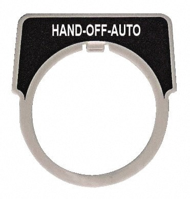 Half Round, Aluminum Legend Plate - Hand-Off-Auto