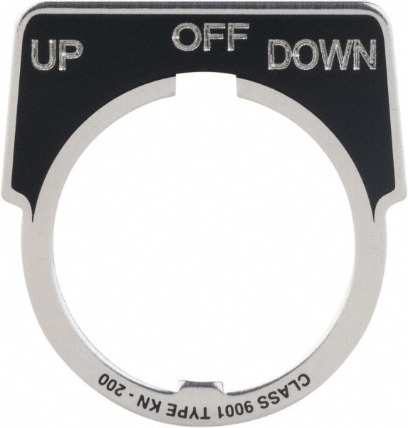 Metal Legend Plate - Up-Off-Down