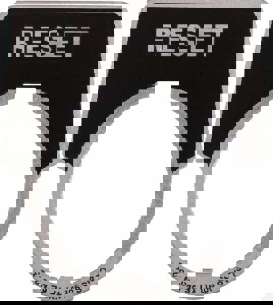 Aluminum Legend Plate - Reset