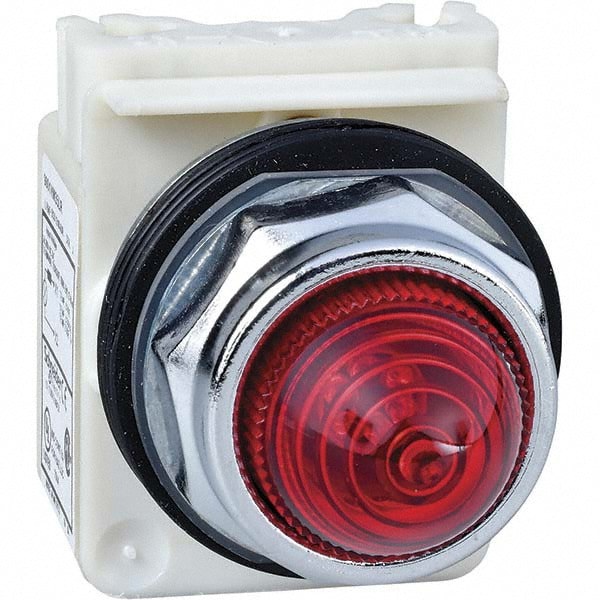 380 V Red Lens Incandescent Pilot Light