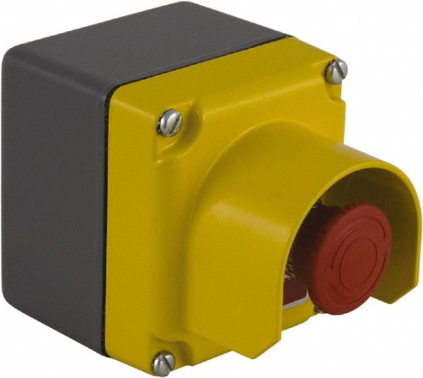 Push-Button Control Station: Turn to Release, NC, Emergency Stop