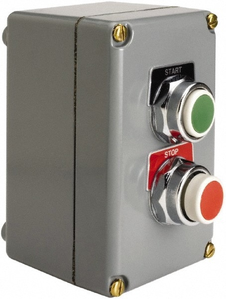 Push-Button Control Station: Maintained, NO/NC, Start & Stop