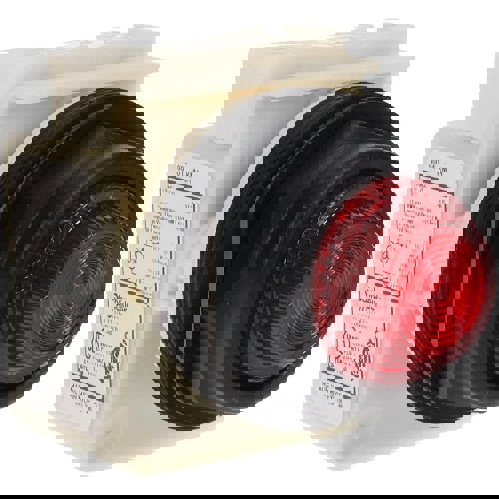110 VAC at 50/60 Hz via Transformer, 120 VAC at 50/60 Hz via Transformer Red Lens Indicating Light
