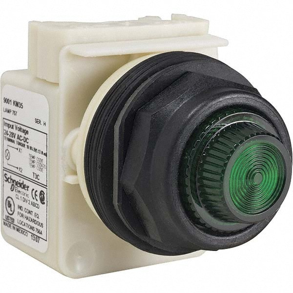 120 V Green Lens LED Indicating Light