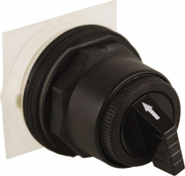 Selector Switch Only: 4 Positions, Maintained (MA), Black Knob & Push Button