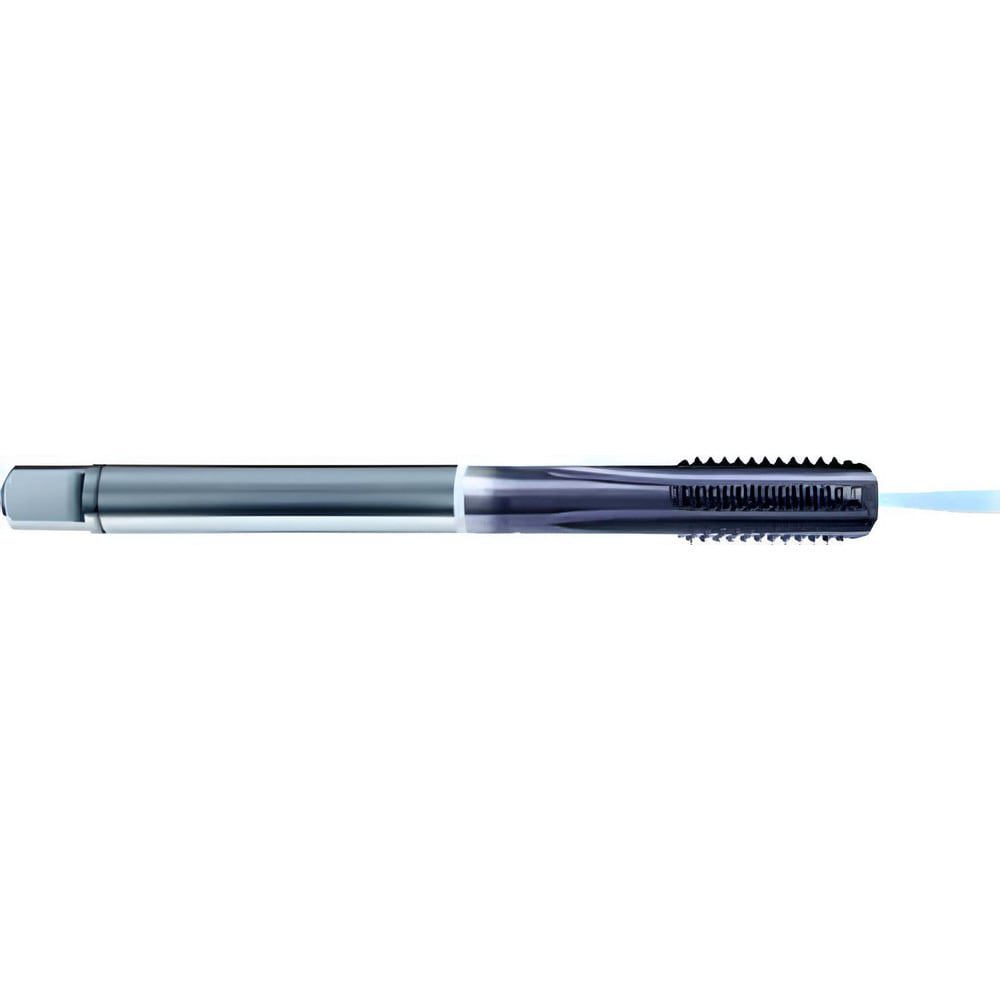 Straight Flute Tap: M20x2.5 Metric, 5 Flute, Modified Bottoming Chamfer, 6HX Class of Fit, Cobalt, TiAlN Finish