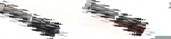 Spiral Point Tap: M18 x 1.5, Metric Fine, 5 Flutes, Modified Bottoming, 6HX, Cobalt, TiAlN Finish