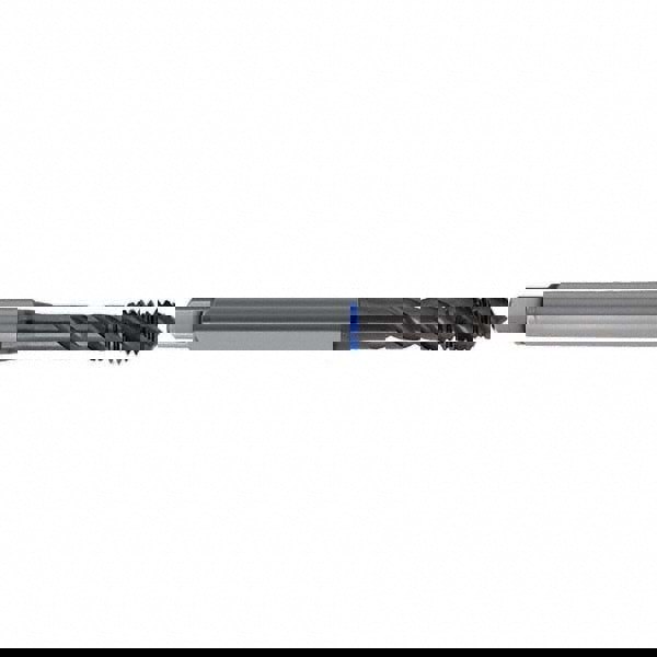 Spiral Flute Tap: #2-56, UNC, 3 Flute, Semi-Bottoming, 2BX Class of Fit, HSS-E, TiAlN Finish