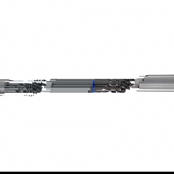 Spiral Flute Tap: M33 x 3.50, Metric, 4 Flute, Semi-Bottoming, 6HX Class of Fit, HSS-E, TiAlN Finish