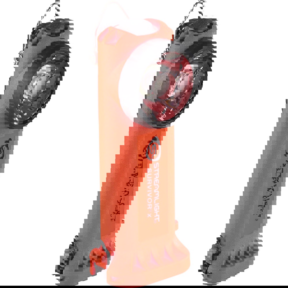 Flashlights; Bulb Type: LED; Type: Right angle; Material: Nylon; Run Time: 15 h; Lumens: 250; Maximum Light Output (Lumens): 250; Number Of Light Modes: 3; Batteries Included: Yes; Body Color: Orange; Battery Chemistry: Lithium; Rechargeable: Yes; Include