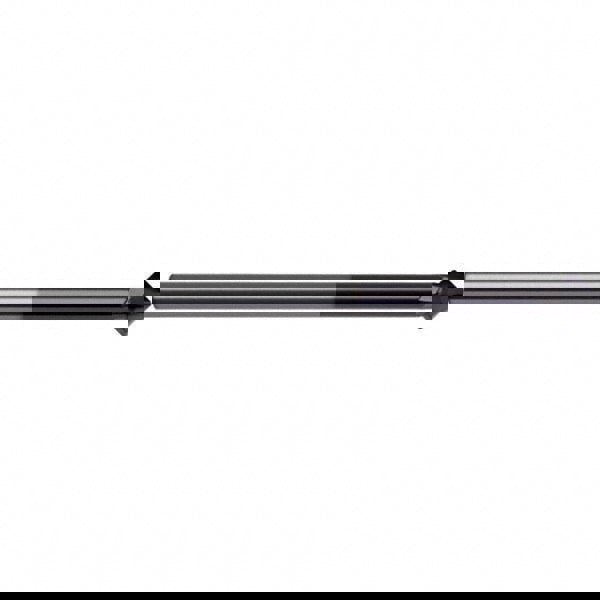 Chamfer Mill: 12 mm Dia, 4 Flutes, Solid Carbide