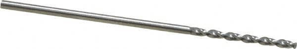 Jobber Length Drill Bit: 1.05 mm Dia, 130 &deg;, High Speed Steel