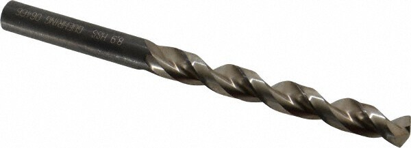 Jobber Length Drill Bit: 8.9 mm Dia, 130 &deg;, High Speed Steel