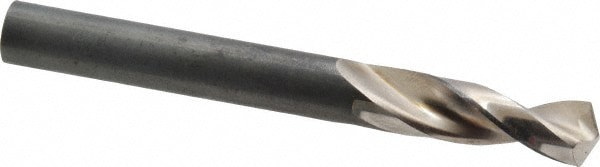 Screw Machine Length Drill Bit: 8.90 mm Dia, 130 deg Point, High-Speed Steel