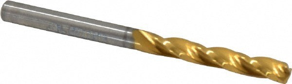 Jobber Length Drill Bit: 4.1 mm Dia, 150 &deg;, Solid Carbide