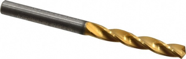 Jobber Length Drill Bit: 4.4 mm Dia, 150 &deg;, Solid Carbide