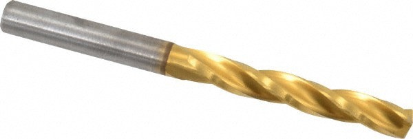 Jobber Length Drill Bit: 5.4 mm Dia, 150 &deg;, Solid Carbide
