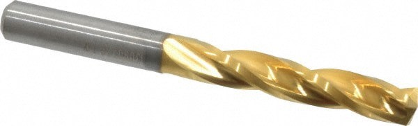 Jobber Length Drill Bit: 7.7 mm Dia, 150 &deg;, Solid Carbide