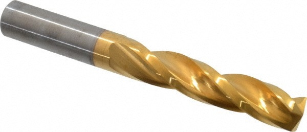 Jobber Length Drill Bit: 11.2 mm Dia, 150 &deg;, Solid Carbide