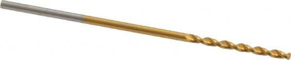 Jobber Length Drill Bit: 1.05 mm Dia, 130 &deg;, Cobalt