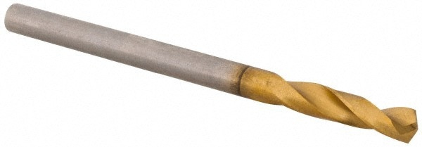 Screw Machine Length Drill Bit: 3.25 mm (0.1280) Dia, 130 deg, Cobalt