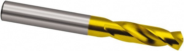 Screw Machine Length Drill Bit: 9.60 mm (0.3780) Dia, 130 deg, Cobalt