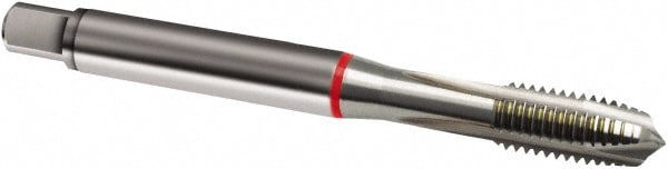 Spiral Point Tap: M5 x 0.8, Metric, 3 Flutes, Plug, 6H, Cobalt, Bright Finish