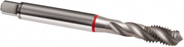 Spiral Flute Tap: M6 x 1.00, Metric, 3 Flute, Modified Bottoming, 6H Class of Fit, Cobalt, Bright/Uncoated