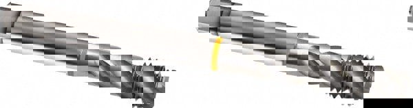 Spiral Flute Tap: M4 x 0.50, Metric Fine, 3 Flute, Modified Bottoming, 6H Class of Fit, Cobalt, Bright/Uncoated