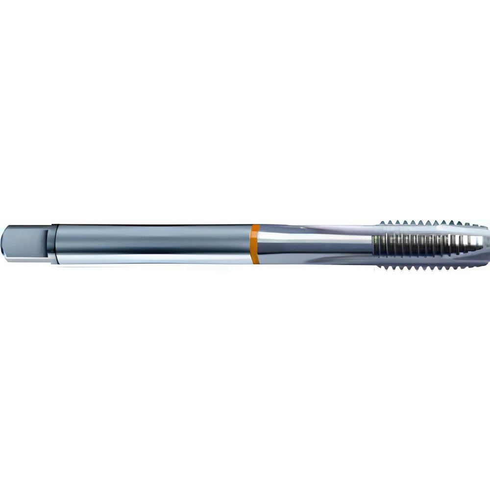 Spiral Point Tap: 7/16-14 UNC, 3 Flutes, Plug Chamfer, 2B Class of Fit, Cobalt, Bright/Uncoated