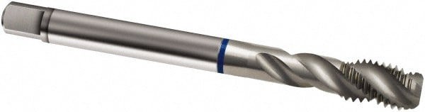 Spiral Flute Tap: M20 x 2.50, Metric, 4 Flute, Modified Bottoming, 6H Class of Fit, Powdered Metal, Bright/Uncoated