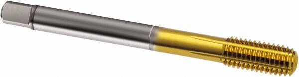 Thread Forming Tap: M12x1.25 Metric Fine, 6HX Class of Fit, Modified Bottoming, Cobalt, TiN Coated