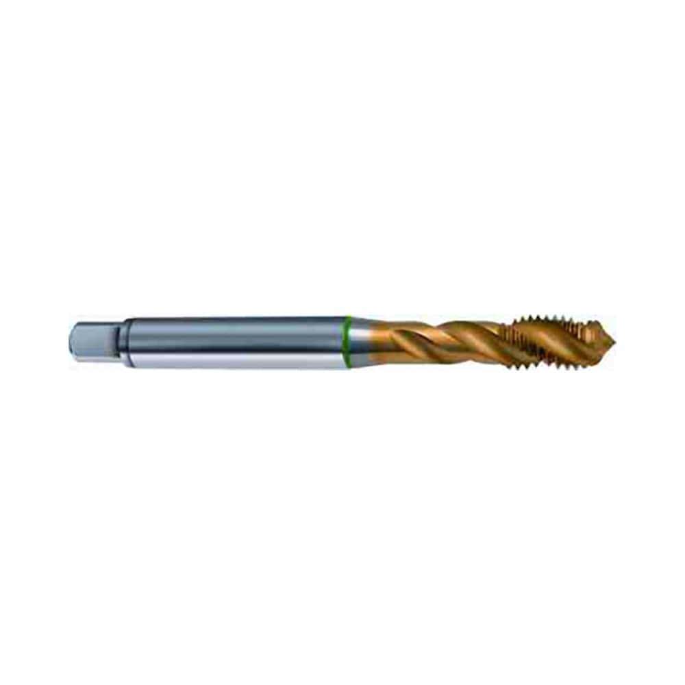 M14x2.00 Metric, 4 Flute, 40&deg; Helix, Modified Bottoming Chamfer, TiN Finish, Cobalt Spiral Flute STI Tap