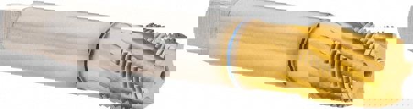 3/8-18 NPT, 5 Flutes, Modified Bottoming Chamfer, TiN Finish, Cobalt, Spiral Flute Pipe Tap