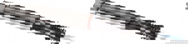 Spiral Flute Tap: M8 x 1.25, Metric, 3 Flute, Modified Bottoming, 6HX Class of Fit, Cobalt, TICN Finish