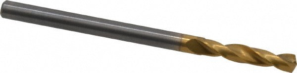 Screw Machine Length Drill Bit: 3.10 mm (0.1220) Dia, 140 deg, Solid Carbide