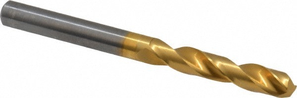Jobber Length Drill Bit: 7.4 mm Dia, 140 &deg;, Solid Carbide
