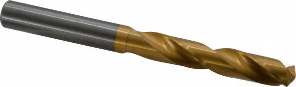 Jobber Length Drill Bit: 10 mm Dia, 140 &deg;, Solid Carbide