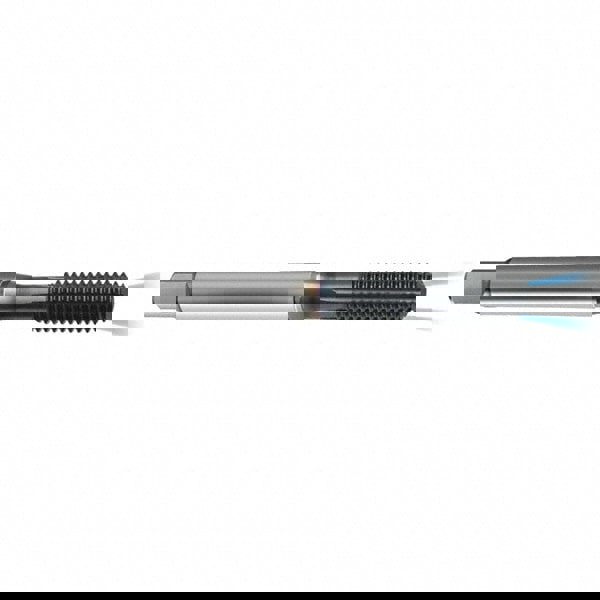 Thread Forming Tap: M6x1.00 Metric, 6HX Class of Fit, Modified Bottoming, High Speed Steel, TiCN Coated