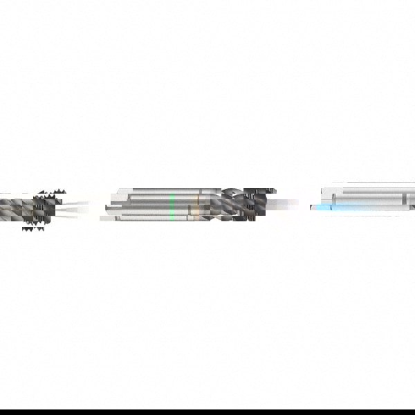 Spiral Flute Tap: M20 x 2.50, Metric, 4 Flute, Modified Bottoming, 6H Class of Fit, High Speed Steel, TICN Finish