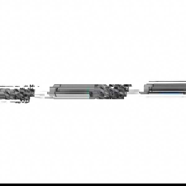 Spiral Flute Tap: M10 x 1.00, Metric, 3 Flute, Modified Bottoming, 6H Class of Fit, High Speed Steel, TICN Finish
