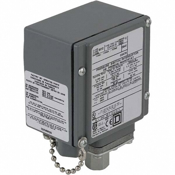 4, 13 and 4X NEMA Rated, SPDT, 1.5 to 75 psi, Electromechanical Pressure and Level Switch