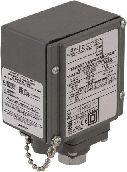4, 13 and 4X NEMA Rated, SPDT-DB, 13 to 425 psig, Electromechanical Pressure and Level Switch