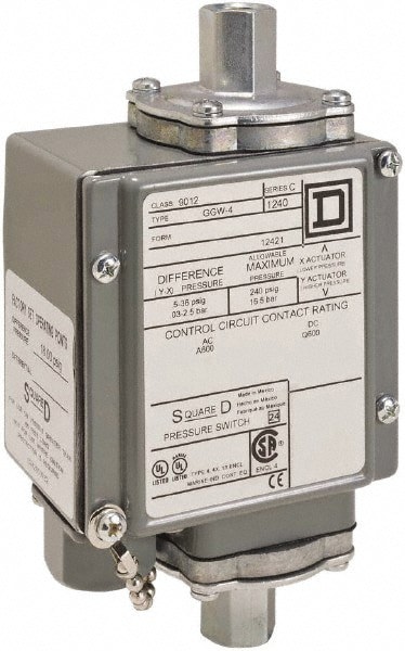 4, 13 and 4X NEMA Rated, SPDT-DB, 175 psig, Electromechanical Pressure and Level Switch